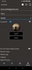 Unfiltered Search Engine. Contact switch. Android. Dark Theme